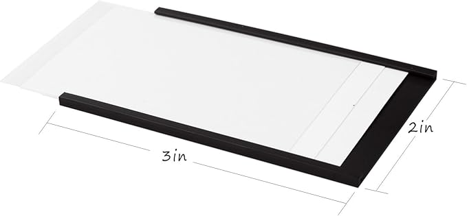 Realth Magnetic Label Holders 2'' x 3'' 30 Pack, Magnetic File Cabinet Labels with Paper Inserts and Clear Plastic Protectors, Magnetic Labels for Shelving and Metal Racks