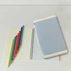 Double Layer Plastic Art Storage Box ，Fashion Hard Durable Pencil Organizer for Brushes, Paints, Stamps, Eraser, Sticker