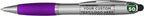 DISCOUNT PROMOS Custom Stylus Ballpoint Pens Set of 50, Personalized Bulk Pack - Black Ink, Great for Office, School, Business, Tradeshows, Events - Purple