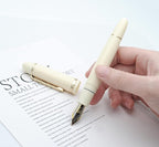 JINHAO X159 Fountain Pen (F Nib 0.5mm, Ivory White with Gold Clip)