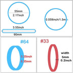 AMUU Rubber Bands Assorted Multicolor 0.5 lb/227g Size #64#33 Size #16 Rubber Bands for Office Supplies Home Money Elastic Bands
