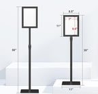 Relx Adjustable Outdoor Sign Holder Stand for Display - Floor Sign Stand with Base for Business Retail Events 8.5x11 inches