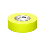 2" Width ProTapes Pro Gaff Premium Matte Cloth Gaffer's Tape With Rubber Adhesive, 50 yds Length x, Fluorescent Yellow (Pack of 1)