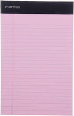 Mintra Office Legal Pads - ((BASIC PASTEL 6pk, 5in X 8in, NARROW RULED)) - 50 Sheets per Notepad, Micro perforated Writing Pad, Notebook Paper for School, College, Office, Professional