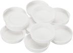 PATIKIL 100 Pcs Mailing Tube Plastic End Caps 2.1" ID PE Round Cardboard Shipping Tube Lids White Protective Poster End Caps for Paper Documents Artwork Storage