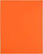 JAM PAPER Full Sheet Shipping Labels - Printable Sticker Paper - 8 1/2 x 11 - Orange - 10 Full Pages/Pack