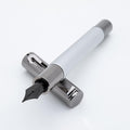 Monteverde USA Ritma Fountain Pen in Silver – Medium Nib, Balanced JoWo Stainless Steel, Refillable Ink Cartridge/Converter – Perfect for Professionals & Writing Enthusiasts