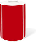 2×3 Inch Red Removable Thermal Labels,Self-Adhesive Square Direct Thermal Labels,300 Sheets per Roll with Perforated Lines