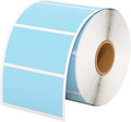 MUNBYN 2.25"x1.25" Thermal Sticker Labels, Blue Self-Adhesive Barcode Label Paper for Direct Thermal Printer and Business, Multi-Purpose Rectangle Address Shipping Mailing Stickers,1000 Sheets/Roll