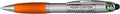 DISCOUNT PROMOS Custom Stylus Ballpoint Pens Set of 50, Personalized Bulk Pack - Black Ink, Great for Office, School, Business, Tradeshows, Events - Orange
