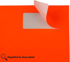JAM PAPER Return Address Labels - Standard Mailing - 1 x 2 5/8 - Neon Deep Red/Orange - 120 Shipping Labels/Pack