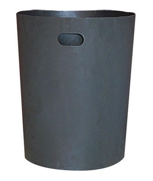 Sturdy Essentials 42 Gallon Round 100% Recycled Plastic Indoor or Outdoor Commercial Trash Can with Easy Access Swing Top Lid | Great for Schools and Businesses - Green Granite