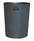 Sturdy Essentials 42 Gallon Round 100% Recycled Plastic Indoor or Outdoor Commercial Trash Can with Easy Access Swing Top Lid | Great for Schools and Businesses - Green Granite
