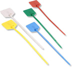 Waterproof Shipping Tags, Multi-Color Self Locking Nylon Writable Marker Ties Luggage Identification Tags, Plastic Straps Label Mark Tag, Seal Tags Zip Tie for Labeling 100pcs