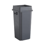 Krollen Industrial 23 Gallon Grey Square Commercial Trash Can with Lid