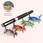 Crab Pen Holder for Desk, Cute Multifunctional Weightlifting Desk Crab Pencil Holder Organizer for Pens, Pencils & Makeup, Funny Desktop Decor Gift for Home Office School (Purple)