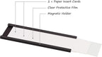 Realth C Channel Magnetic Label Holders 30 Pack 3'' x 4'' with Paper Inserts and Clear Plastic Protectors, Magnetic Data Card Holders File Cabinet Labels for Metal Racks and Shelves