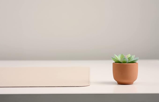 NODITO Dual-Sided Leather Desk Pad,Blotter for Laptop Computer,Mouse Pad,Writing,Drawing,Arts and Craft Mat (17"x24", Beige/Brown)