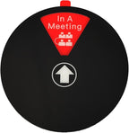 Ryetvok Office Door Sign, 6-In-1 Rotating Status Indicator (In A Meeting/Please Knock/Out Of Office/Back Soon/Working RemotelyDo Not Disturb/) Door Decor For Home Conference Room Workspace