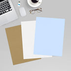 LUXPaper 8.5" x 11" Paper | Letter Size | Baby Blue | 80lb. Text | 250 Qty