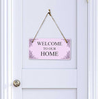 Signs ByLITA Lavender Personalized Hanging Wall or Door Sign (5 x 10") | Custom Signage for Your Home & Business