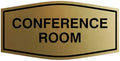 Fancy Conference Room Sign (Brushed Gold) - Medium