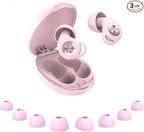 Ear Plugs for Sleeping Noise Cancelling, Ultra-Soft Silicone Earplugs for Sleep, 45dB Reusable Noise Cancelling Ear Plugs Hearing Protection Study/Work/Concert, EarPlugs with Case & 8 Eartips