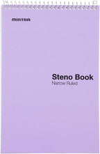 Mintra Office Steno Book - (Pastel Colors, 4 Pads/Pack, Narrow Ruled) - 6inx9in, 70 Sheets, Notebook for writing notes in school, university, college, work, office