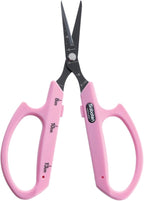 Saboten Fluorine Coated Straight Blade Trimming Scissors Pink PT-1 160mm Precision Gardening Bonsai and Floral Shears Made in Japan