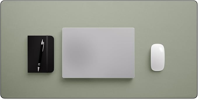 Jotsome Leather Desk Pad Mat, Non-Slip Desk Blotter Pad - Desk Protector for Office, Home, Laptop, and Desktop, Gift for The Holidays (Sage, 34" x 17")