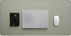 Jotsome Leather Desk Pad Mat, Non-Slip Desk Blotter Pad - Desk Protector for Office, Home, Laptop, and Desktop, Gift for The Holidays (Sage, 34" x 17")