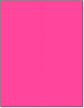 NextDayLabels - 8-1/2 x 11 Neon Color High Light Fluorescent Labels for Laser & Inkjet Printer (Pink Fluorescent, 4-1/4" x 11" - 2 Per Page | 50 Labels)