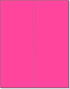 NextDayLabels - 8-1/2 x 11 Neon Color High Light Fluorescent Labels for Laser & Inkjet Printer (Pink Fluorescent, 4-1/4" x 11" - 2 Per Page | 50 Labels)