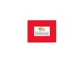 Mighty Line Shield Clear Label Protector Cover Sleeves for Protecting Barcodes, Numbers and Stickers, Heavy-Duty, Peel and Stick, Adhesive, Industrial Quality, 7" x 9" (3"x5" Window), Pack of 20, Red
