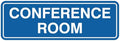 Standard Conference Room Sign - Blue - Medium 1 Pack