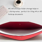 10pcs A4 Kraft Paper Envelopes Portfolio Foolscap File Folders Document Folder with String Fastener Closure Wallet Pockets File Bags Storage Pouch Paperwork Organizer Bag for Office School Home