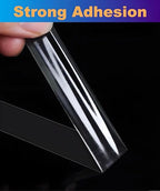 Super Thin Double Sided Adhesive Tape 1Inch x 66Feet Transparent Sticky Tape for Making DIY Crafts, Paste Photo, Scrapbook, Gift Wrap, Rug Fixed, Woodworker, Fashion Clothing, Wall Decor, Cat Training
