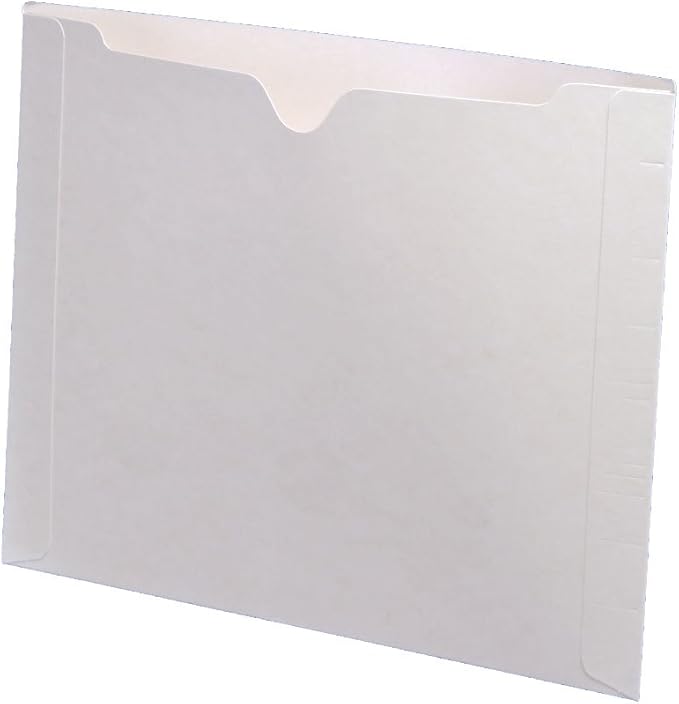 11 pt White Color Jacket, Letter Size, Dental Style (Box of 50)