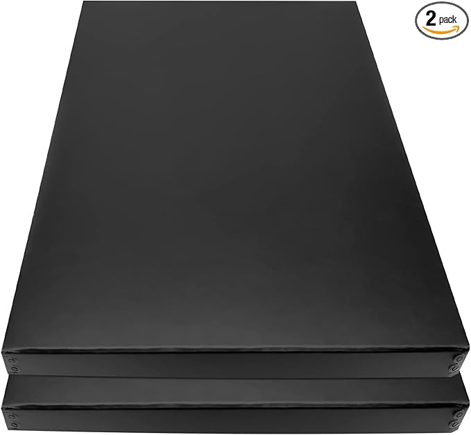 Lineco Museum Archival Storage Box, 13.75x19.75x1.5 in. Drop Front Design. Acid-Free with Metal Edge. Organize Photos, Pictures, Prints, Documents, Crafts, DIY. Black, 2 Pack