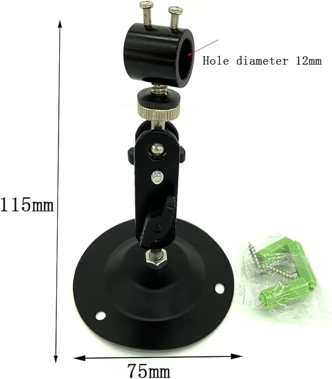 Laser Positioning Bracket Laser Module Fixing Bracket 360-degree Adjustable Positioning Bracket 12mm (12mm-2packs)