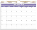 2026 Calendar- Wall Calendar 2026 Runs from January 2026 to June 2027-18 Months Calendar with Thick Paper for Planning and Organizing for Home or Office, 8.5 x 11 Inches, Purple