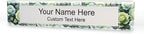 Signs ByLITA Floral Pattern Customized Nameplate | Sage Rose Personalized Full Color Acrylic Desk Sign