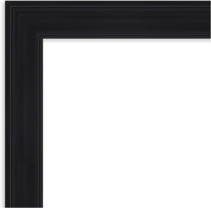 Amanti Art Black Framed Magnetic Board 37x45 X-Large Vision Board for use with Magnets, 100% Metal Sheet to Display Items as Office Decor or for Home Organization in mudroom, Kitchen or Kids Room