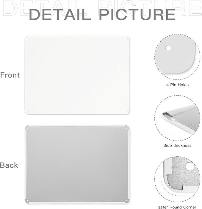 Custom Metal Personalized Signs With Photo Text Logo - Wall Decorative House Signs For Business & Home