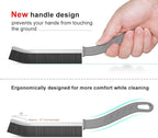 Hard Bristle Crevice Cleaning Brush, Gap Cleaning Brush, Small Cleaning Brush, Grout Brush, Kitchen Brush, Bathroom Crevice Brush for Toilet, Home, Bathtub, Sink, Household, Window - 3 Pcs