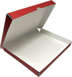 Lineco Folio Storage Box, Faux Leather Cover, Clamshell Design, 9.5x12.5x1.75 Inches, Archival Boxboard, Preserve Photos, Cards, Magazines, Documents, Art, Ephemera, Family Records, Red, Pack of 1