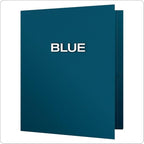 Oxford Twin-Pocket Folders, Textured Paper, Letter Size, Blue, Holds 100 Sheets, Box of 25 (57502EE)