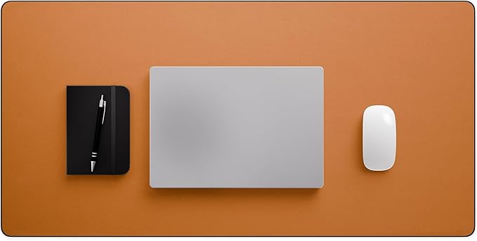 Jotsome Leather Desk Pad Mat, Non-Slip Desk Blotter Pad - Desk Protector for Office, Home, Laptop, and Desktop, Gift for The Holidays (Tan, 34" x 17")