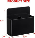 BEYGORM 2 Pack Plastic Magnetic Pen Holder for Refrigerator, Dry Erase Marker Holder for Whiteboard，Magnet School Locker Organizer Accessories, Pencil Cup, Pen Caddy, Classroom Organization(Black)