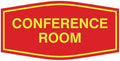 Fancy Conference Room Sign (Red/Yellow) - Medium